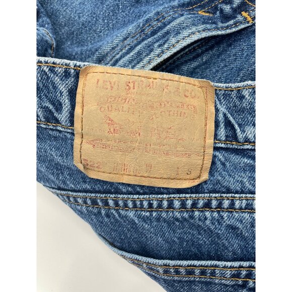 Vintage Levis 522 Womens Tapered Fit Jeans Size 20 Short Blue Casual Durable - Picture 6 of 9